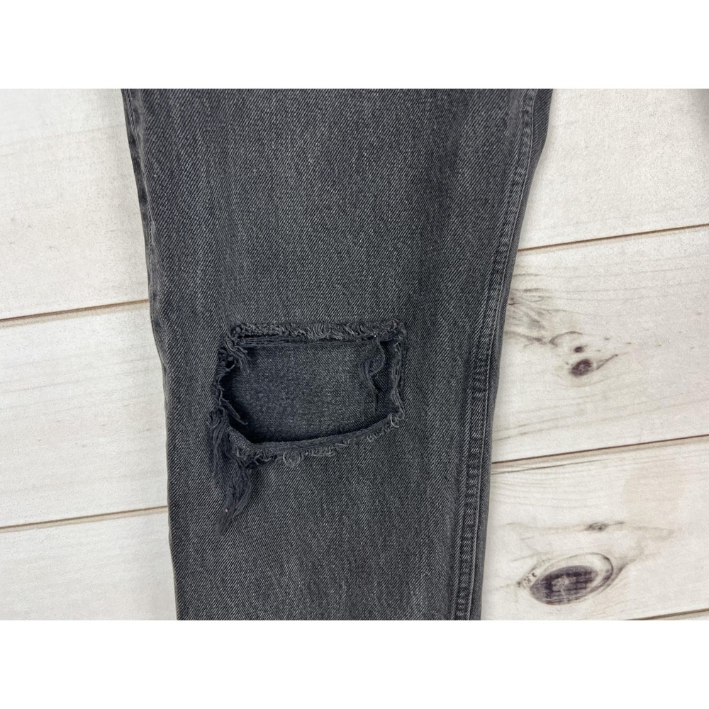 VTG Levis 501 Jeans Adult 33x30 XX Black Graphics Made USA Celestial Rips 90s - Picture 3 of 11